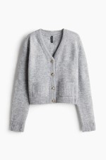 Short Fine-Knit Cardigan