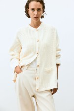 Rib-Knit Cardigan