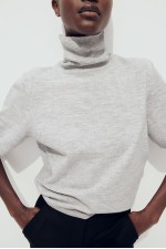 Fine-Knit Turtleneck Sweater